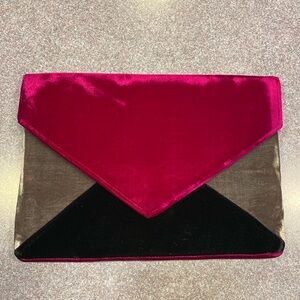 Velvet Envelope Clutch NWOT